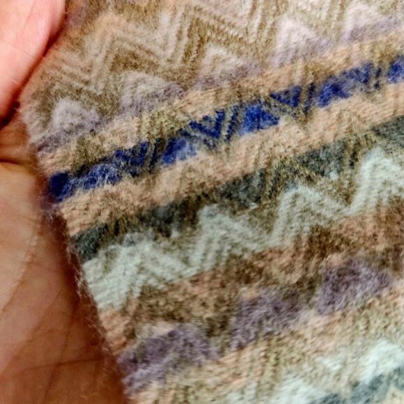 Cashmere 100% Hand Tailored German made. Ivory Beige Dark Gray. Unisex. Soft Lux - Picture 8 of 9